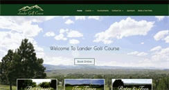 Desktop Screenshot of landergolfcourse.com